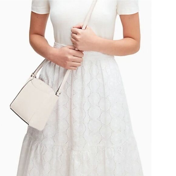 KATE SPADE Monica Crossbody Purse Bag Parchment - Picture 4 of 6